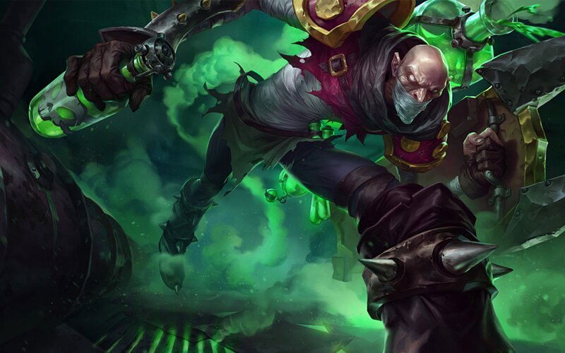 Bald Man with Green Gas