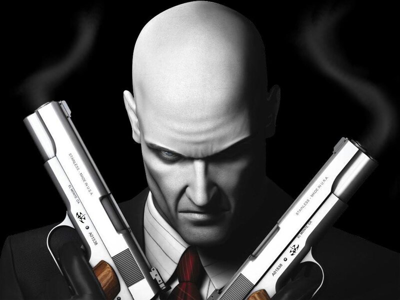 Bald Man with Guns — Black