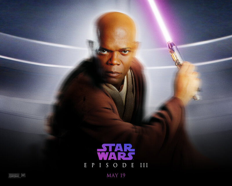 Bald Man with Lightsaber — Purple