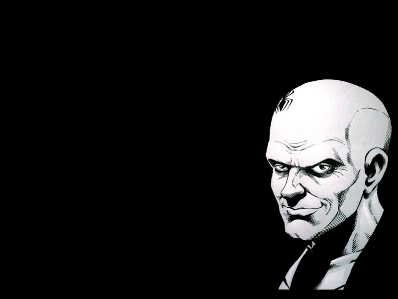 bald man with spider tattoo