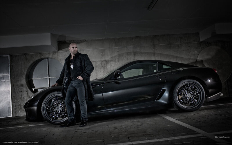 Bald Man with Sports Car