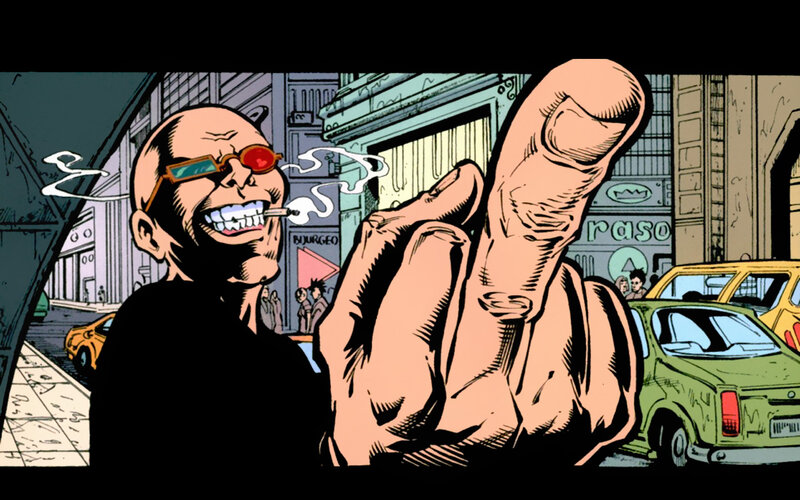 Bald Man with Sunglasses — Black