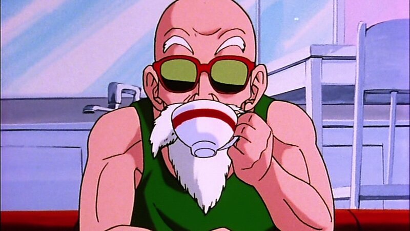 Bald Man with White Beard — Green