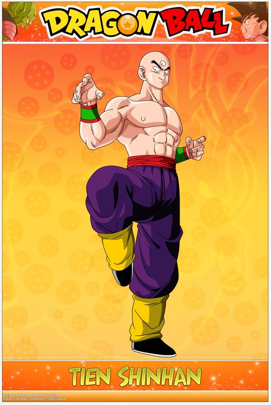 Bald Martial Artist — Orange
