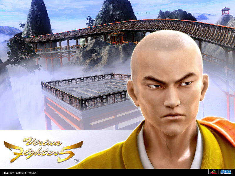 Bald Monk Character — Yellow