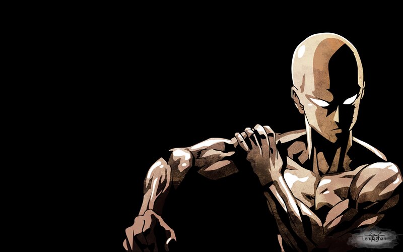 Bald Muscular Man