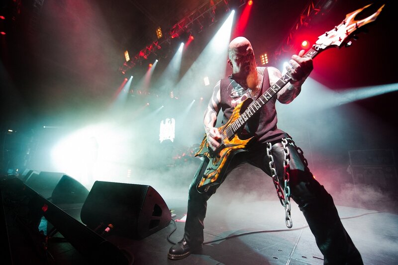 Bald Musician Playing Guitar