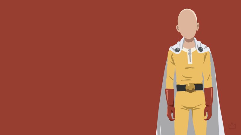Bald Superhero Character — Red