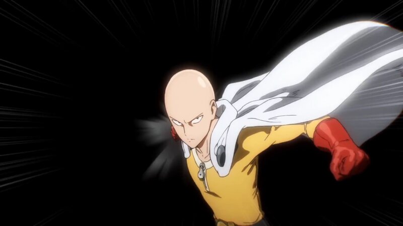 Bald Superhero in Motion