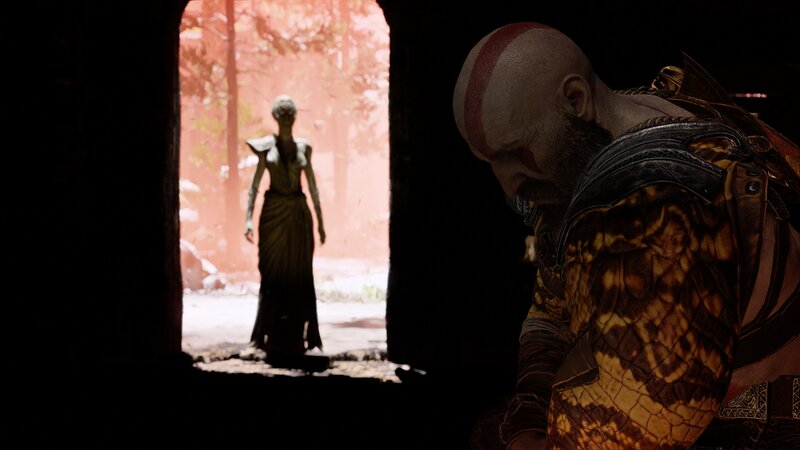 Bald Warrior in Armor — Brown, Dramatic, Sunset