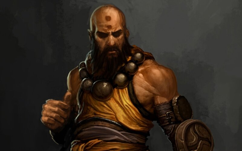 bald warrior monk