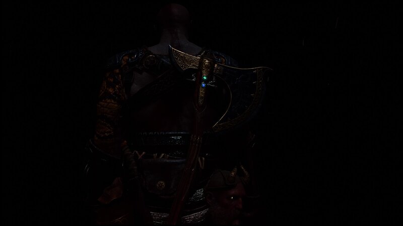 Bald Warrior with Axe — Black