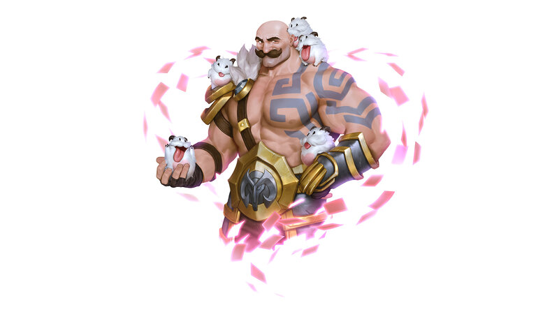 Bald Warrior with Hamsters
