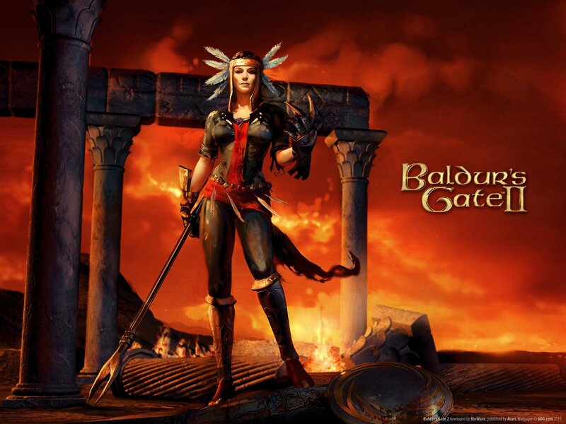Baldur's Gate II character art