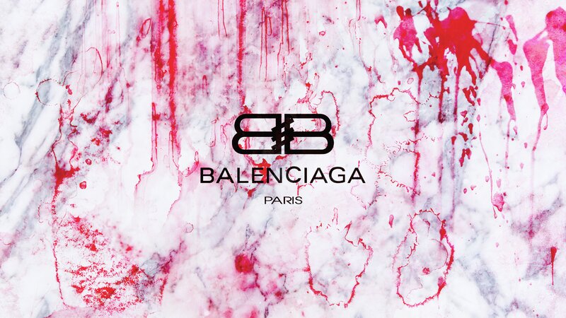 Balenciaga Logo on Marble