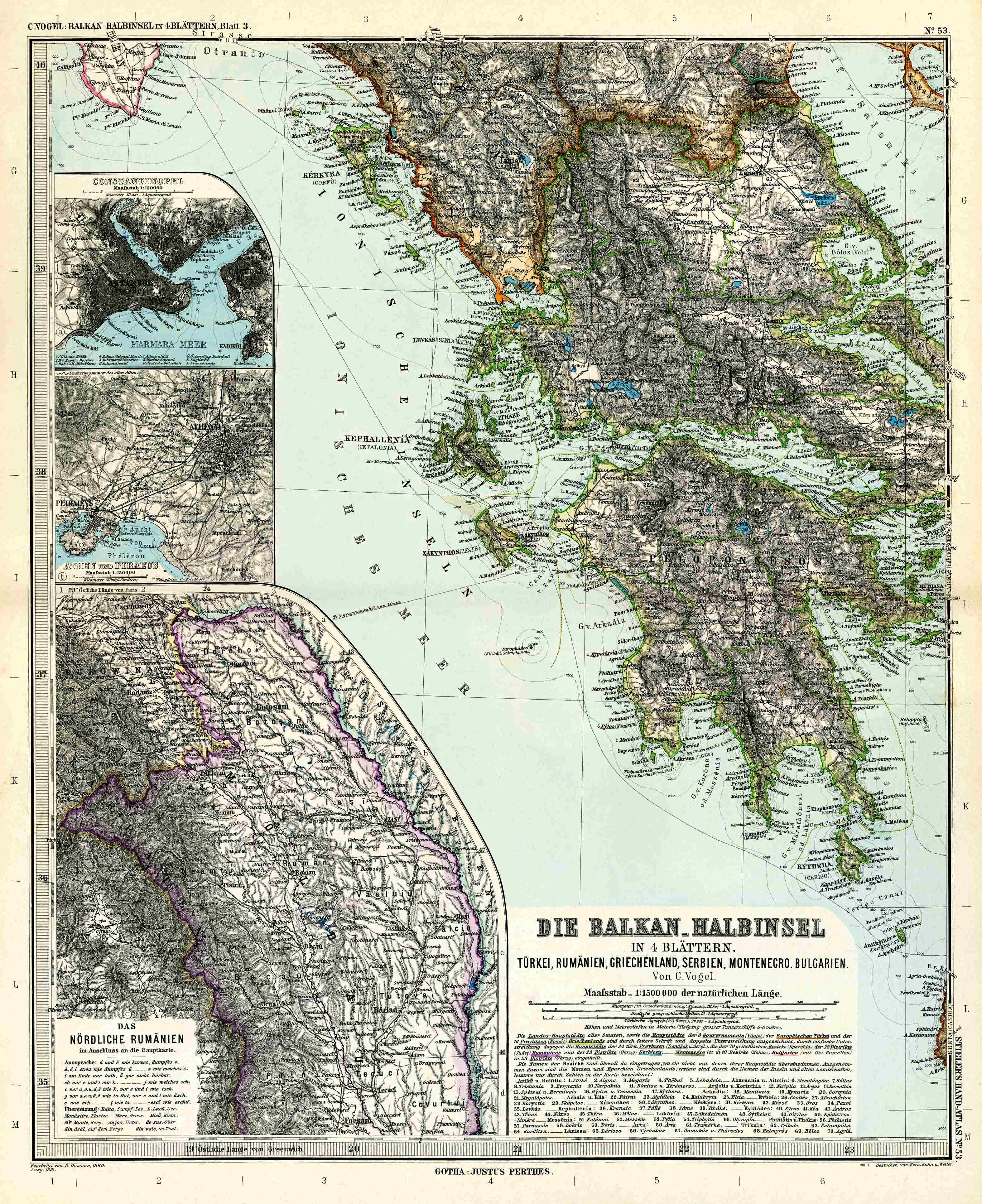 Balkan Peninsula map
