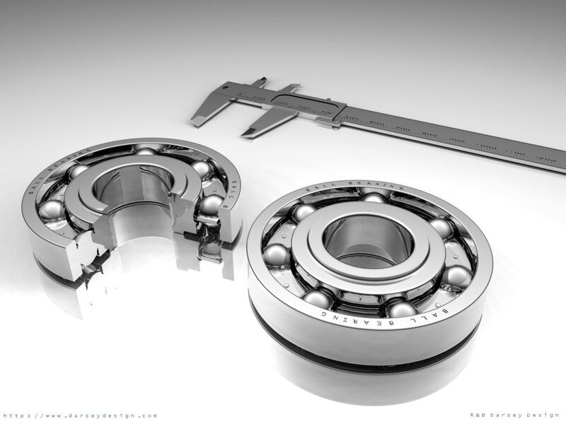 Ball bearings with caliper