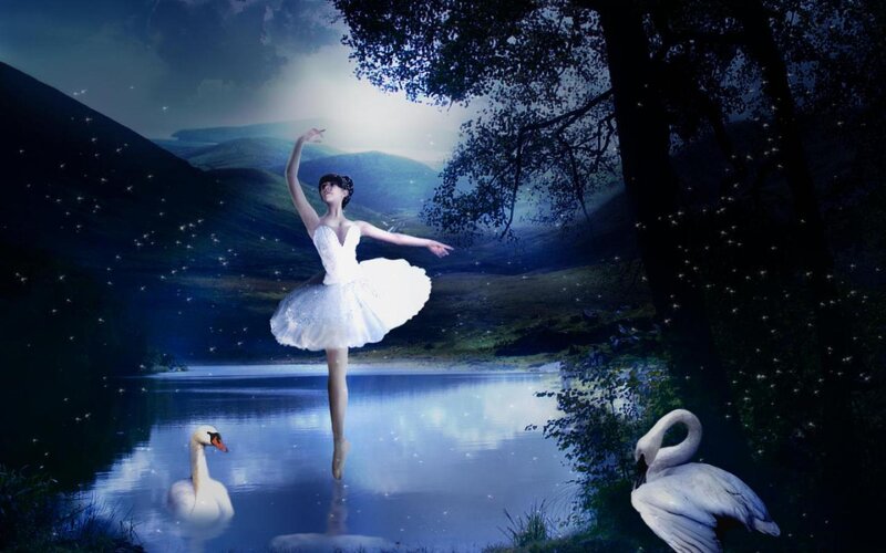 Ballerina Dancing on Water