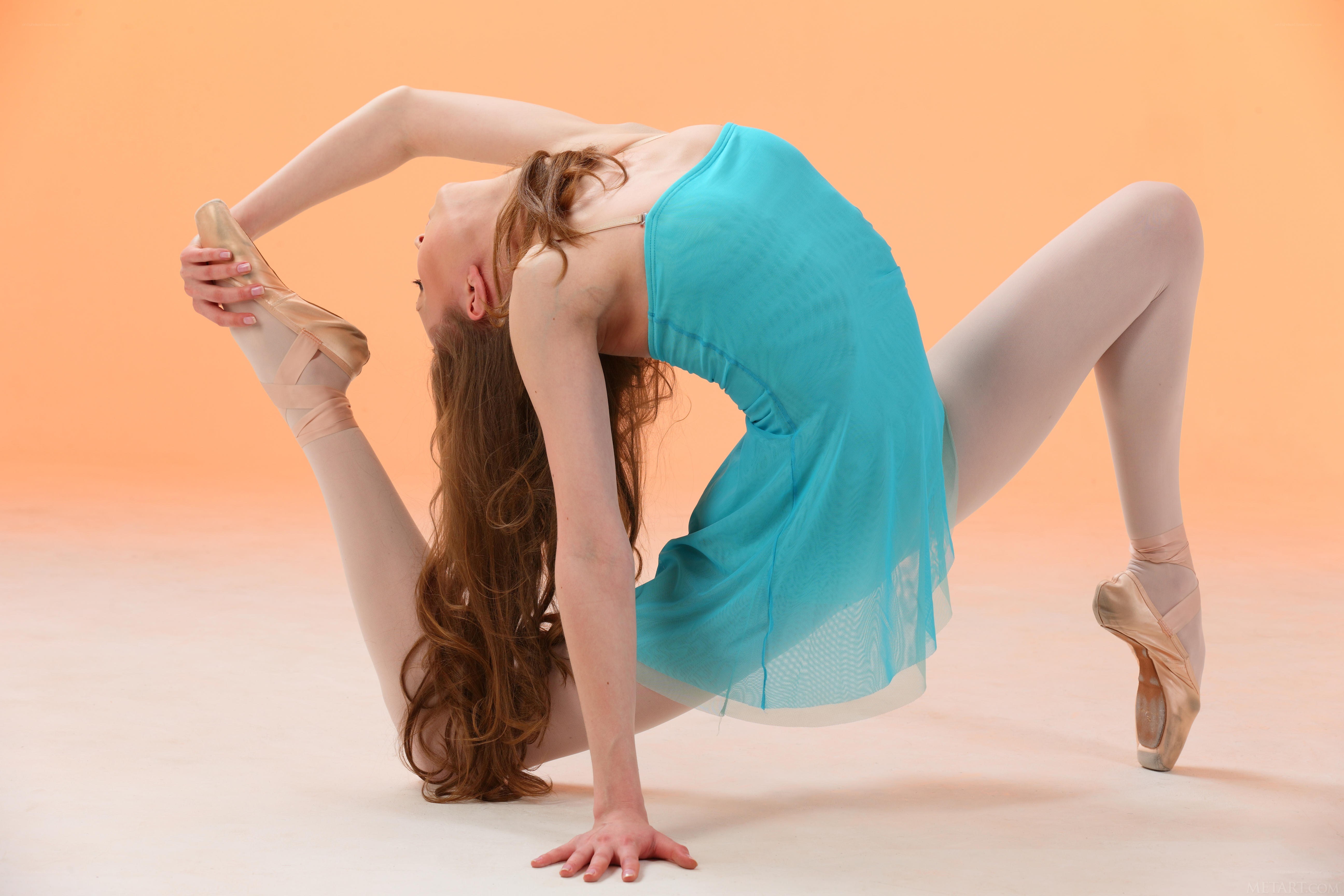 Ballerina in a flexible pose
