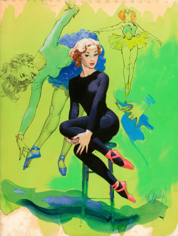 Ballerina in black leotard
