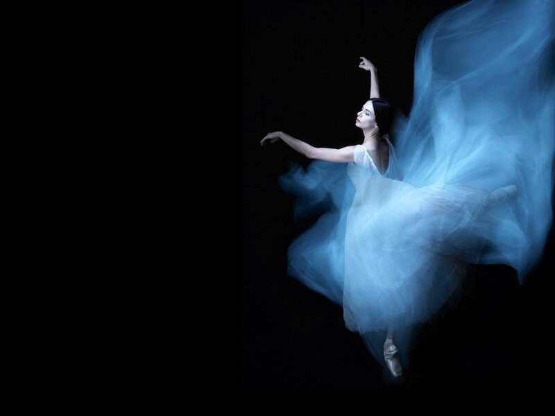 Ballerina in Blue Dress
