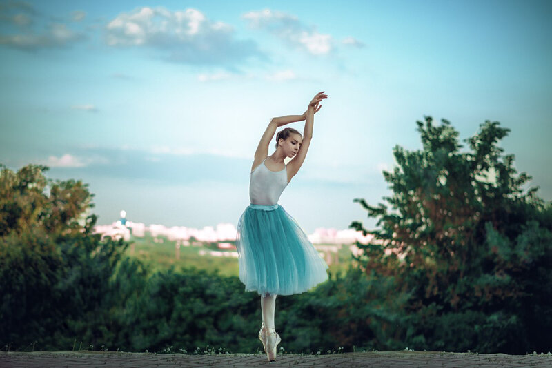 Ballerina in Blue Tutu — Serene