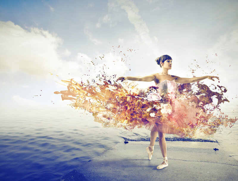 Ballerina in Explosion