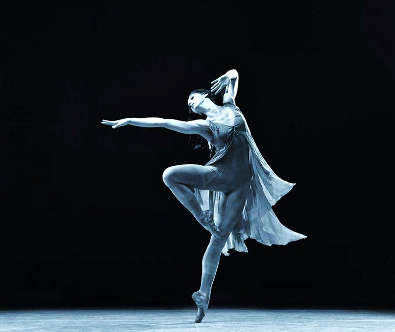 Ballerina in graceful pose