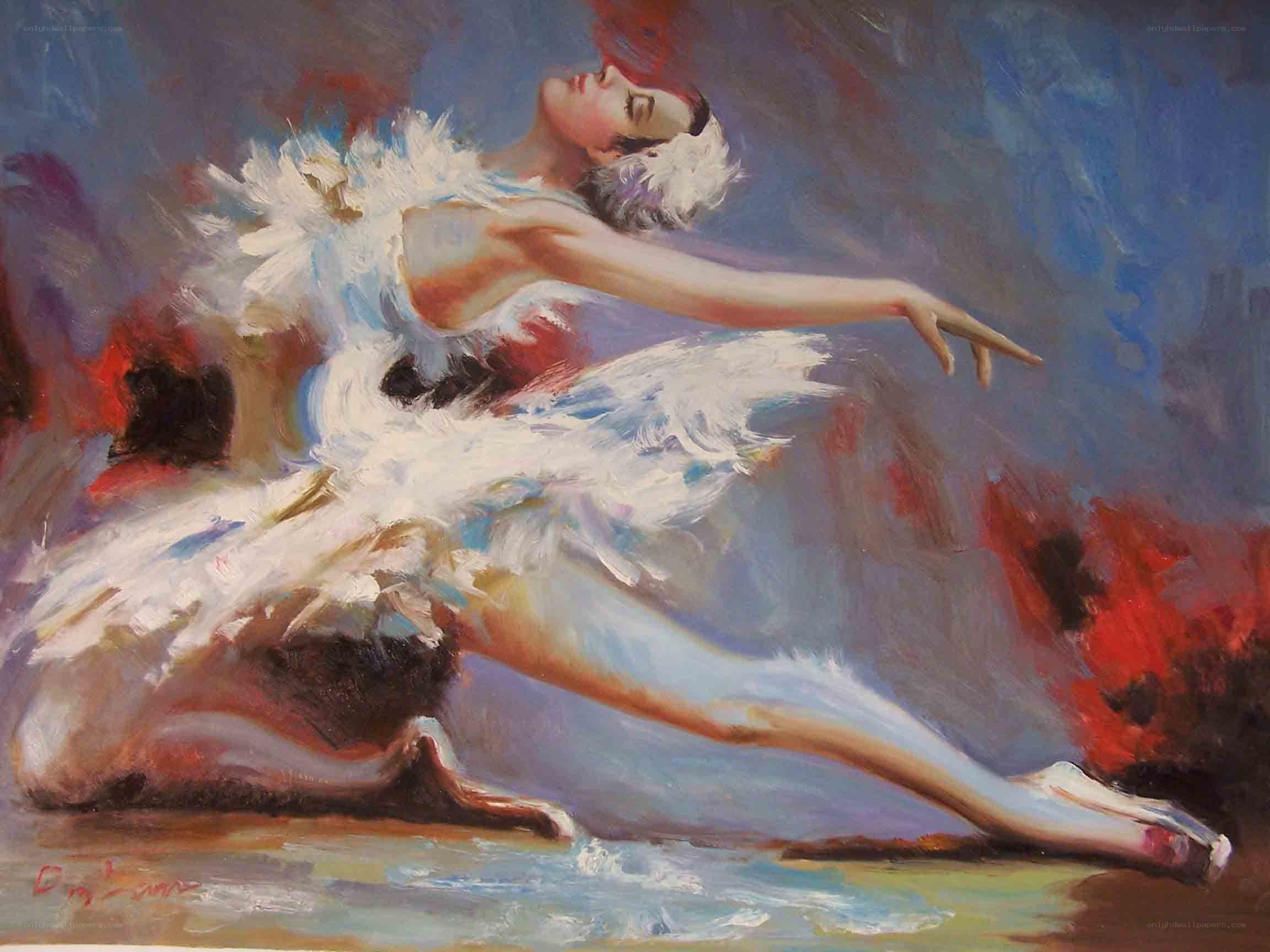 Ballerina in white tutu