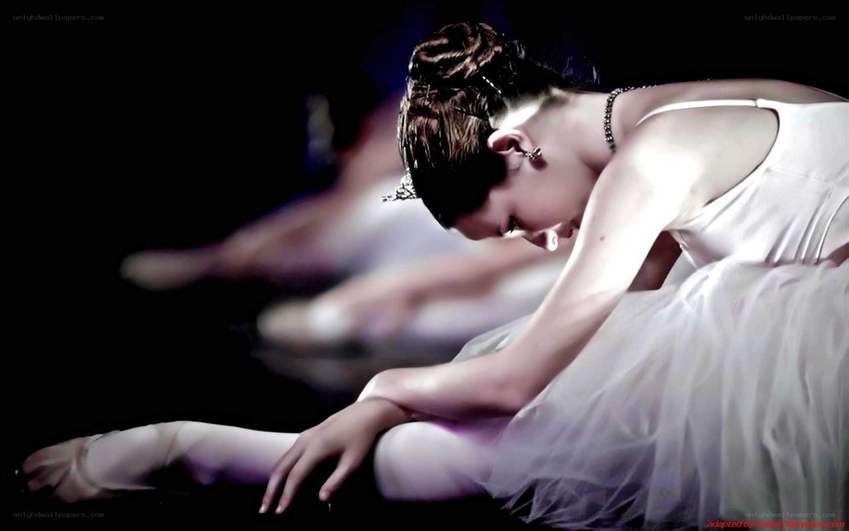 ballerina in white tutu