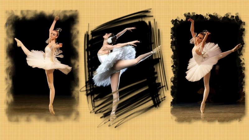 Ballerina in White Tutu — Dramatic, Photograph