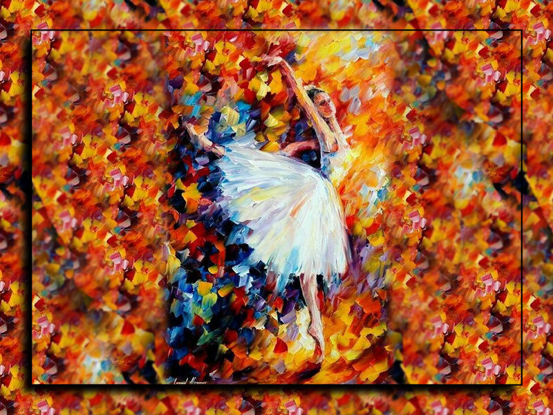 Ballerina in White Tutu — Red