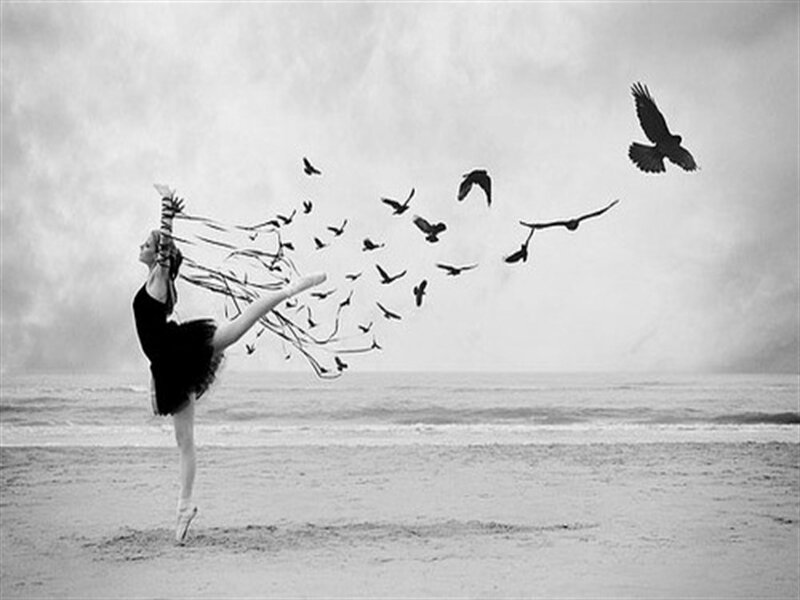 Ballerina on Beach