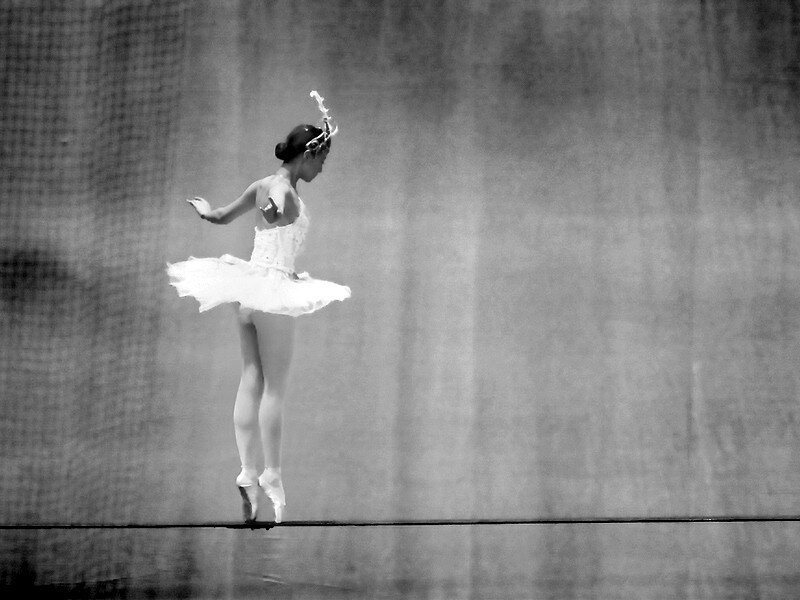 Ballerina on pointe