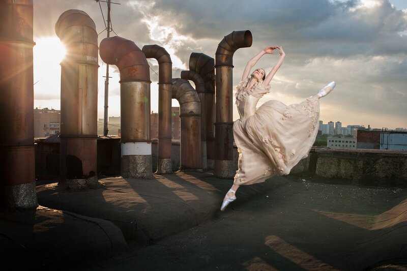 Ballerina on Rooftop