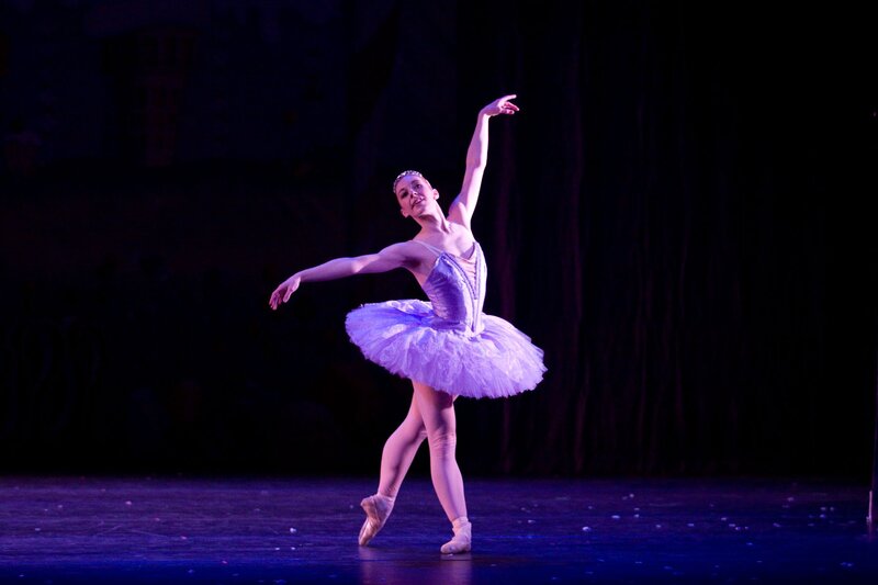 Ballerina on Stage — Purple
