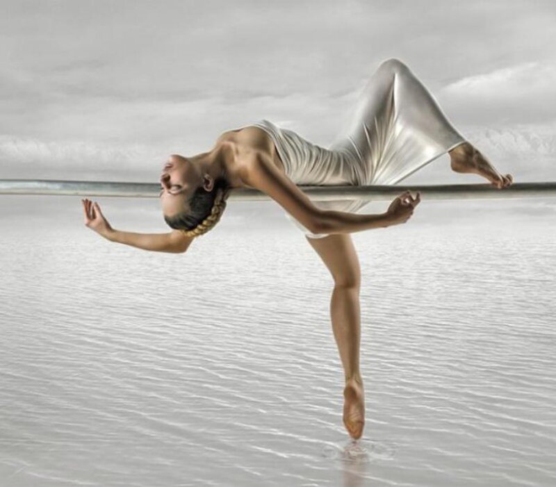 Ballerina on water