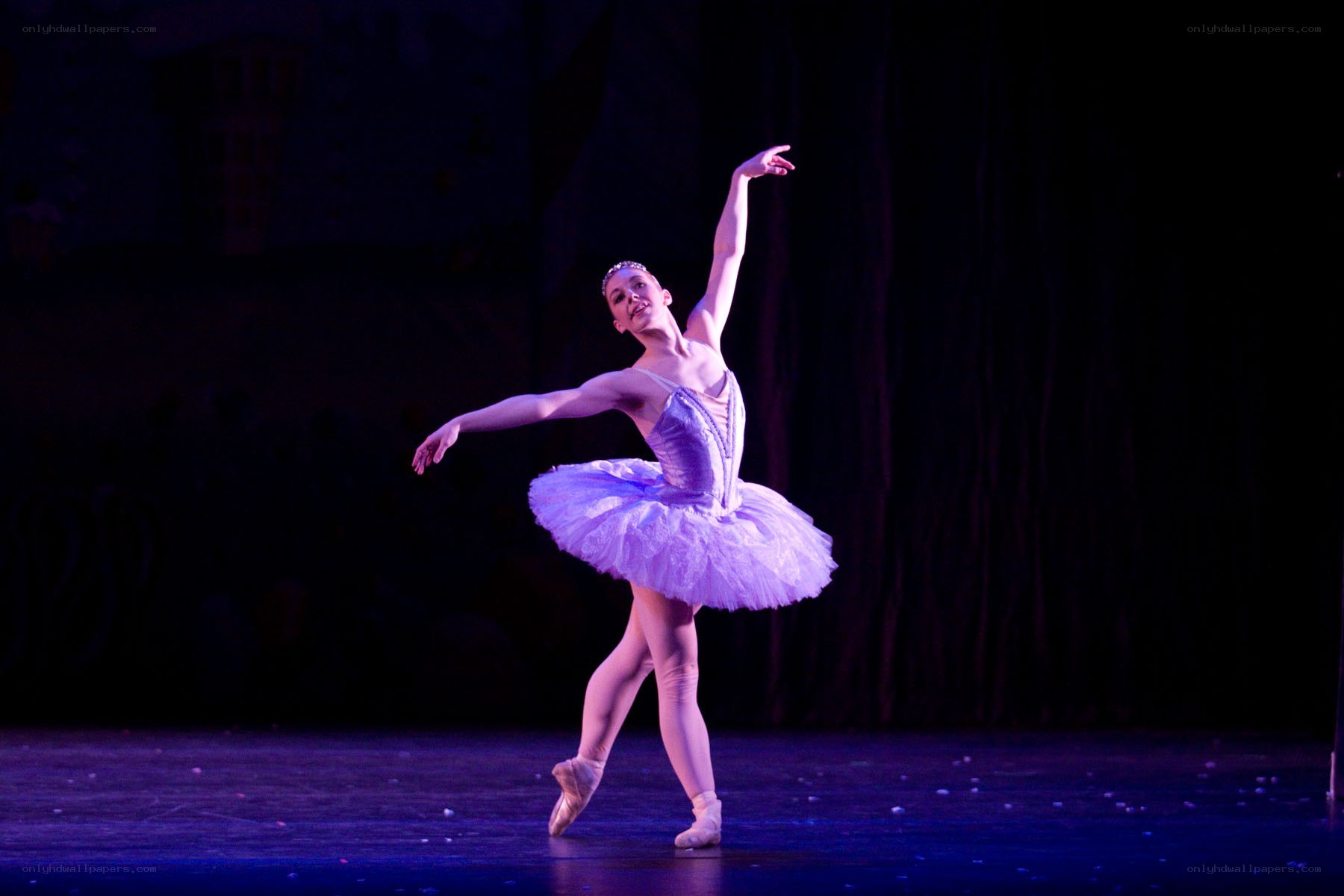 Ballerina performing on stage