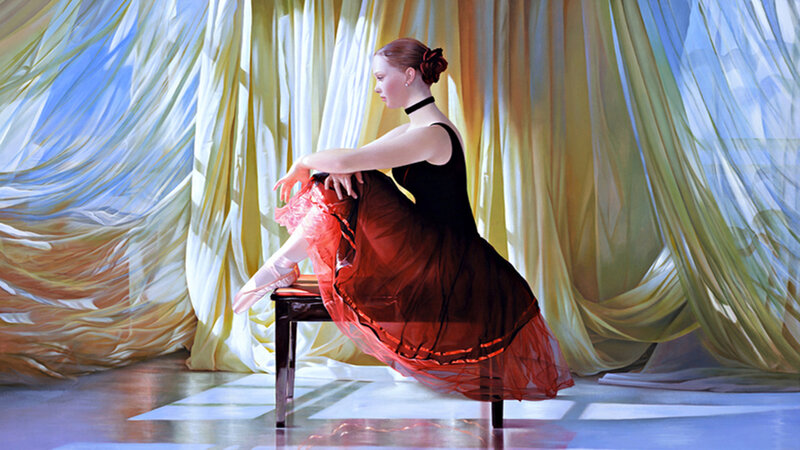 Ballerina Sitting on Chair