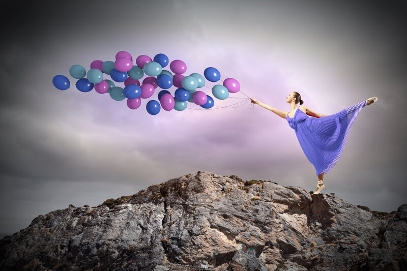 Ballerina with Balloons