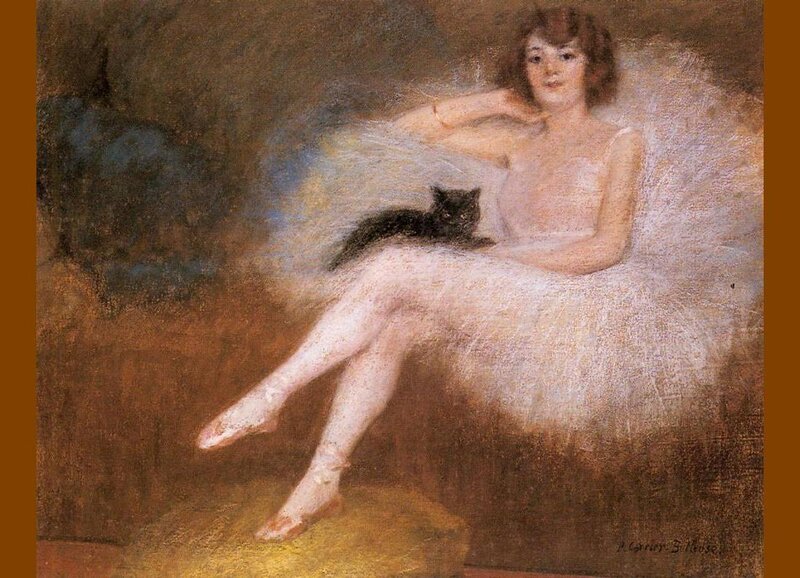 Ballerina with Cat