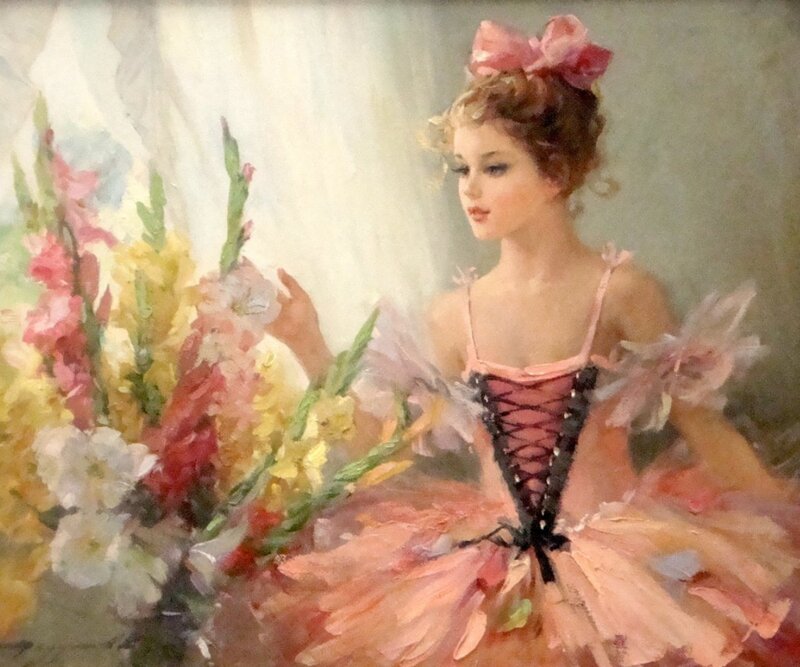Ballerina with Flowers