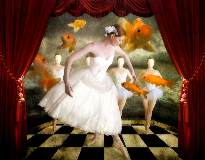 Ballerina with Goldfish