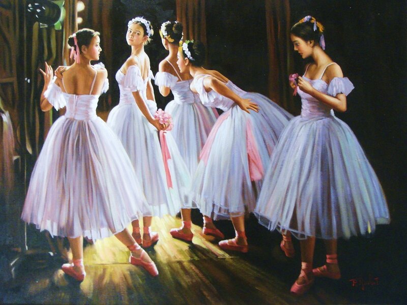 Ballerinas in the wings