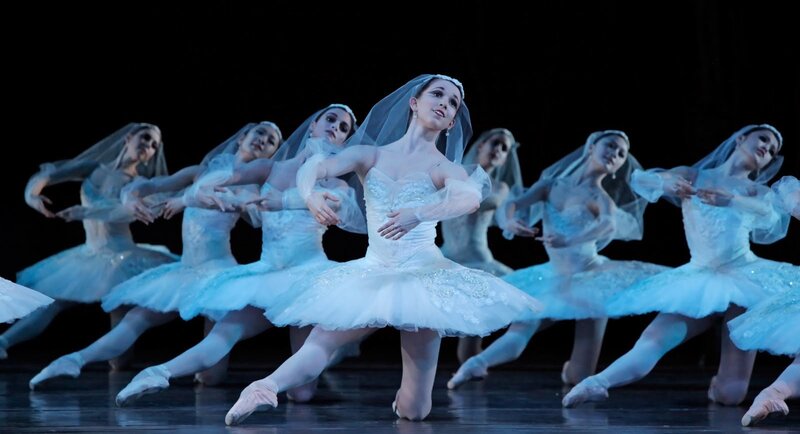 Ballerinas in White Costumes