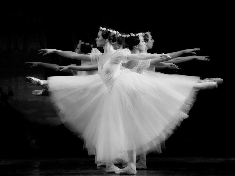 Ballerinas in White Tutus