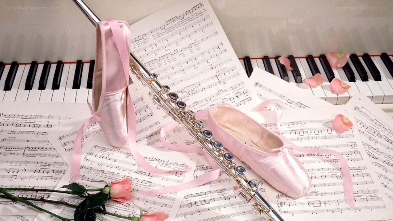 Ballet and music instruments