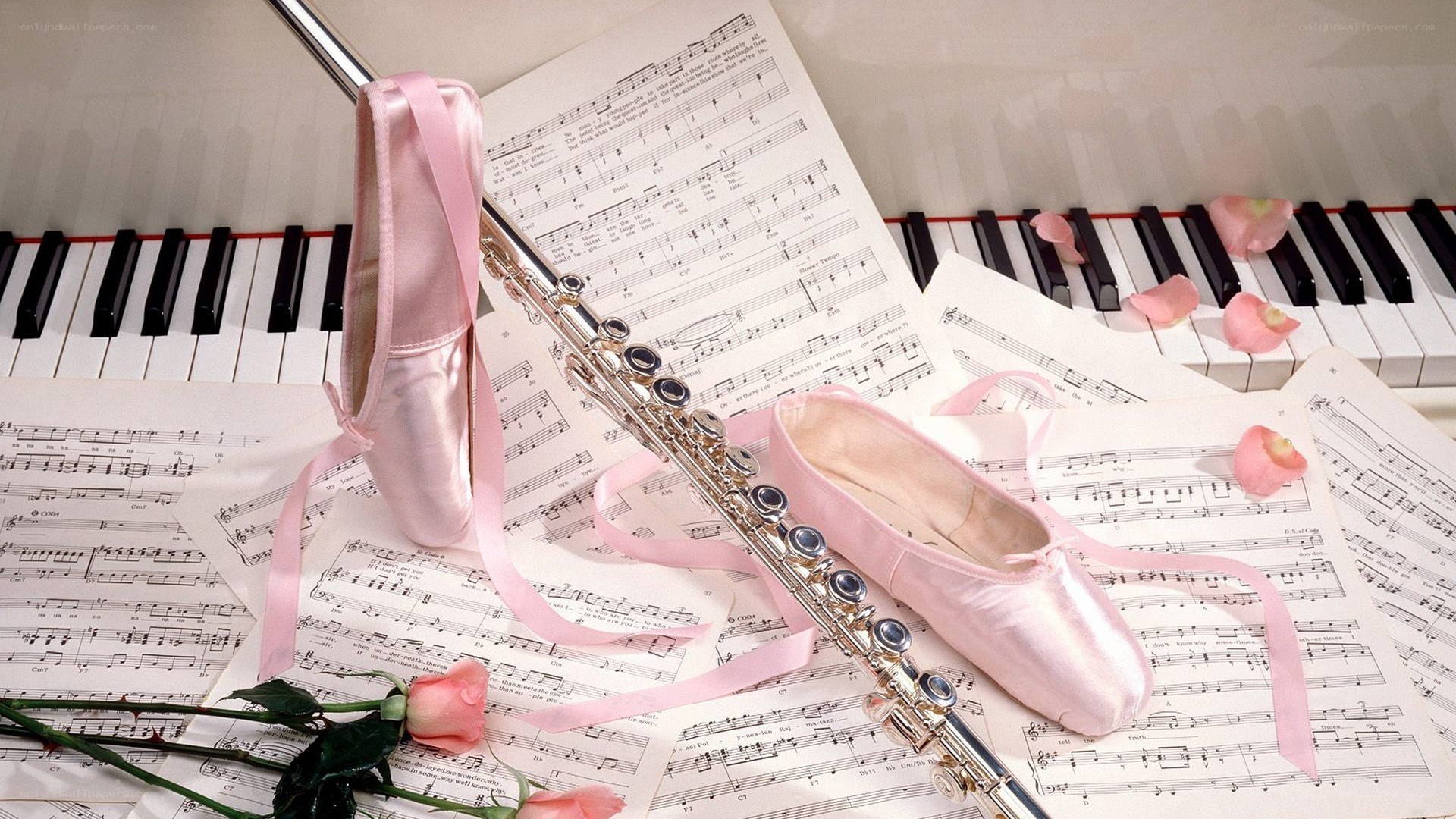Ballet and music instruments