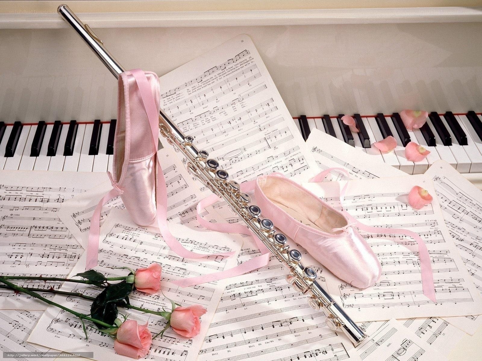 Ballet and music instruments