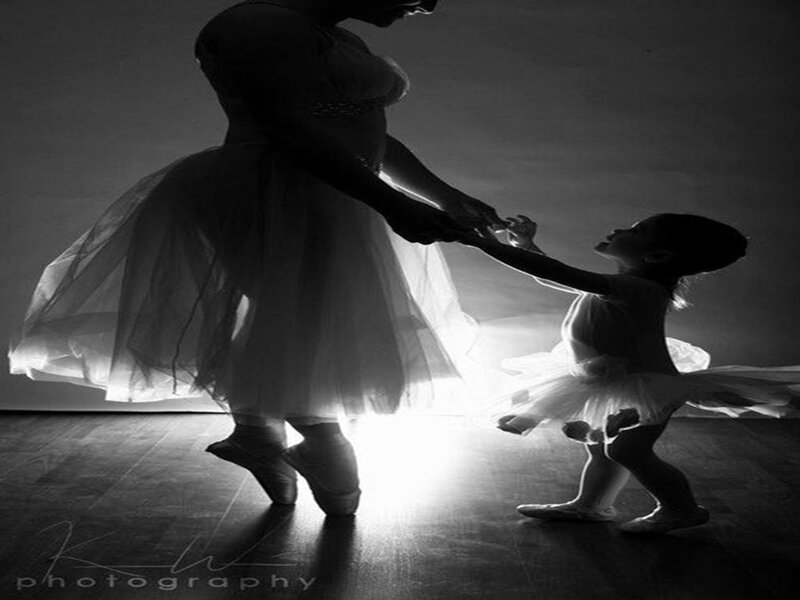 Ballet Dancer and Child